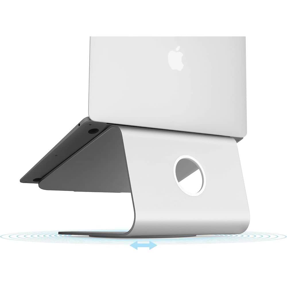 mStand - Laptop Stand w/ Swivel Base / Silver 