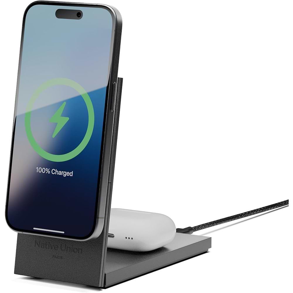 NATIVE UNION - Rise 2-in-1 Qi2 Wireless Charger 