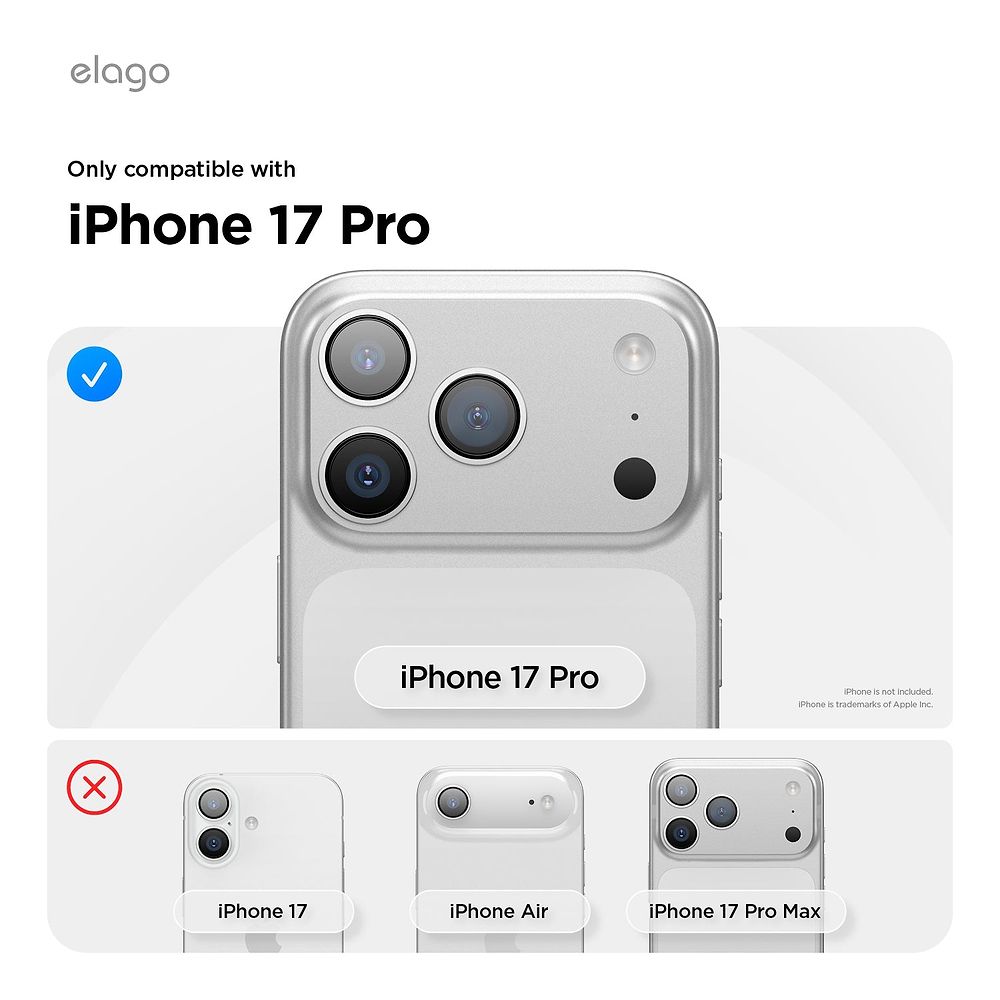 elago - Hybrid Case with MagSafe and Camera Control for iPhone 17 Pro Max / Clear