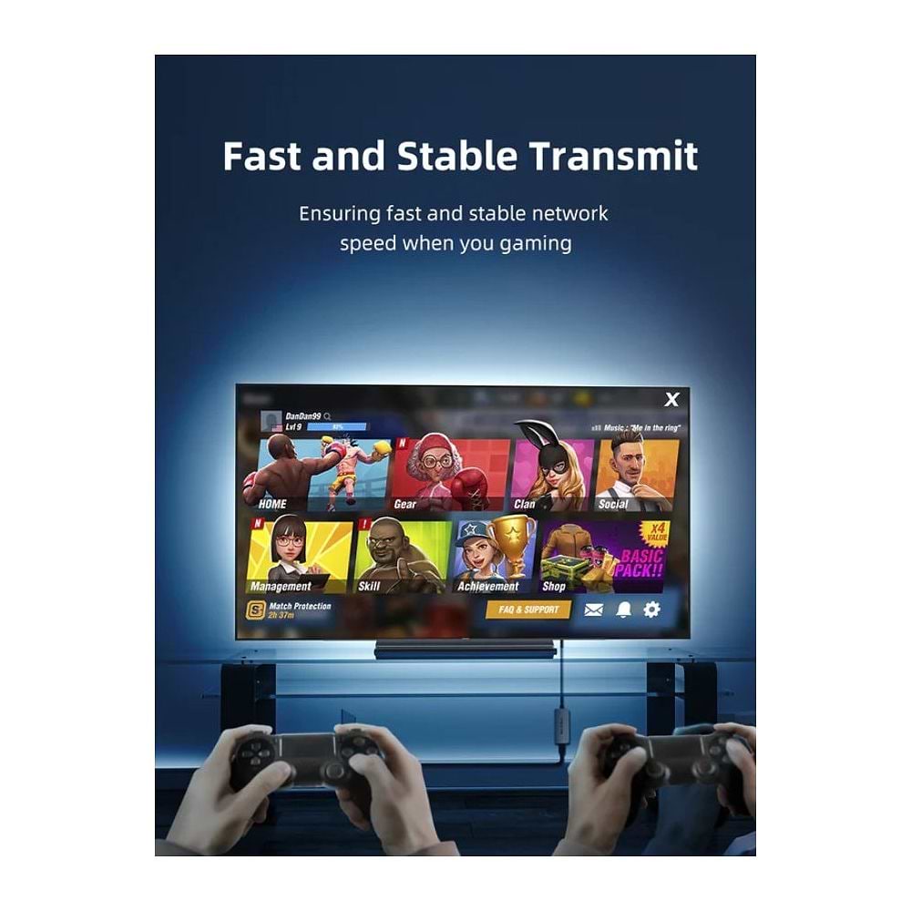 Cable Time - USB-A to Ethernet Adapter 2.5Gbps / Space Gray 