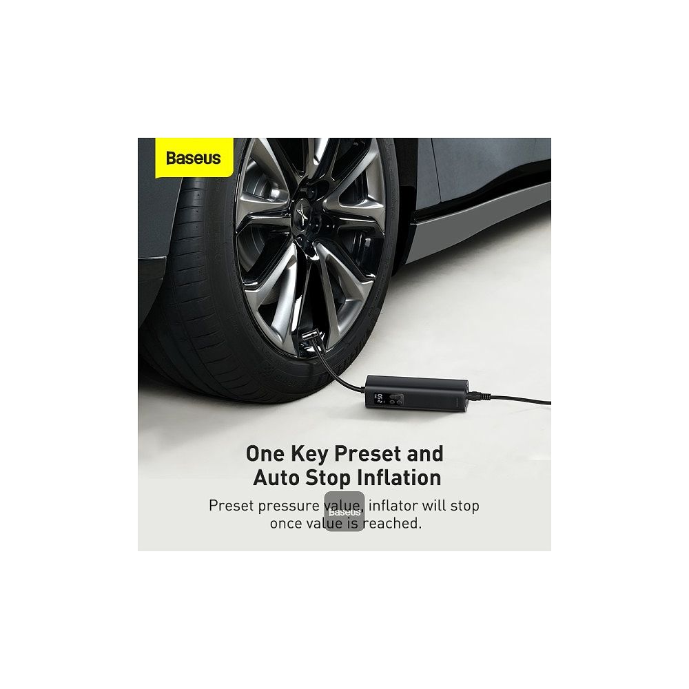 Baseus - Super Mini Inflator Pump / Black