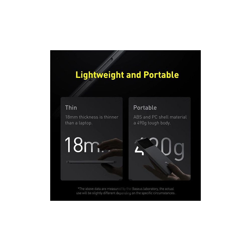 Baseus - Blade Power Digital Display 20000mAh Power Bank / Black
