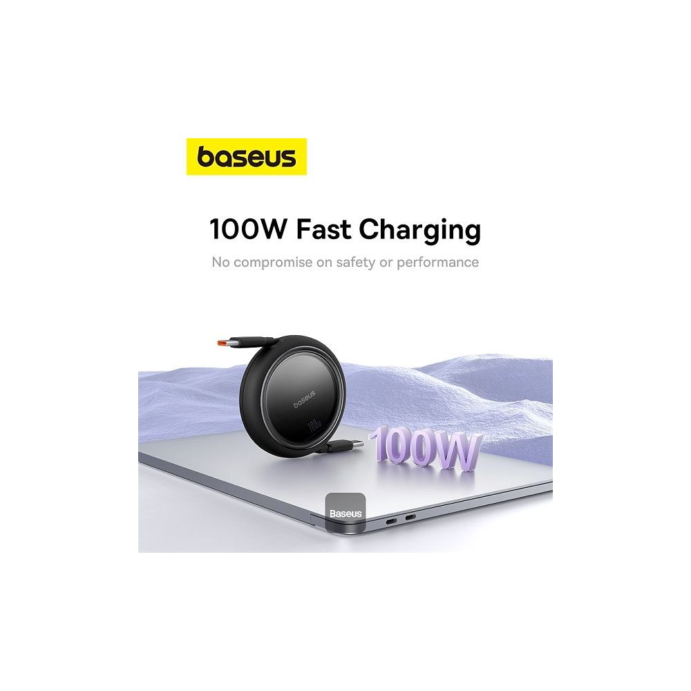 Baseus - 100W Free2Draw Mini Retractable Cable USB-C