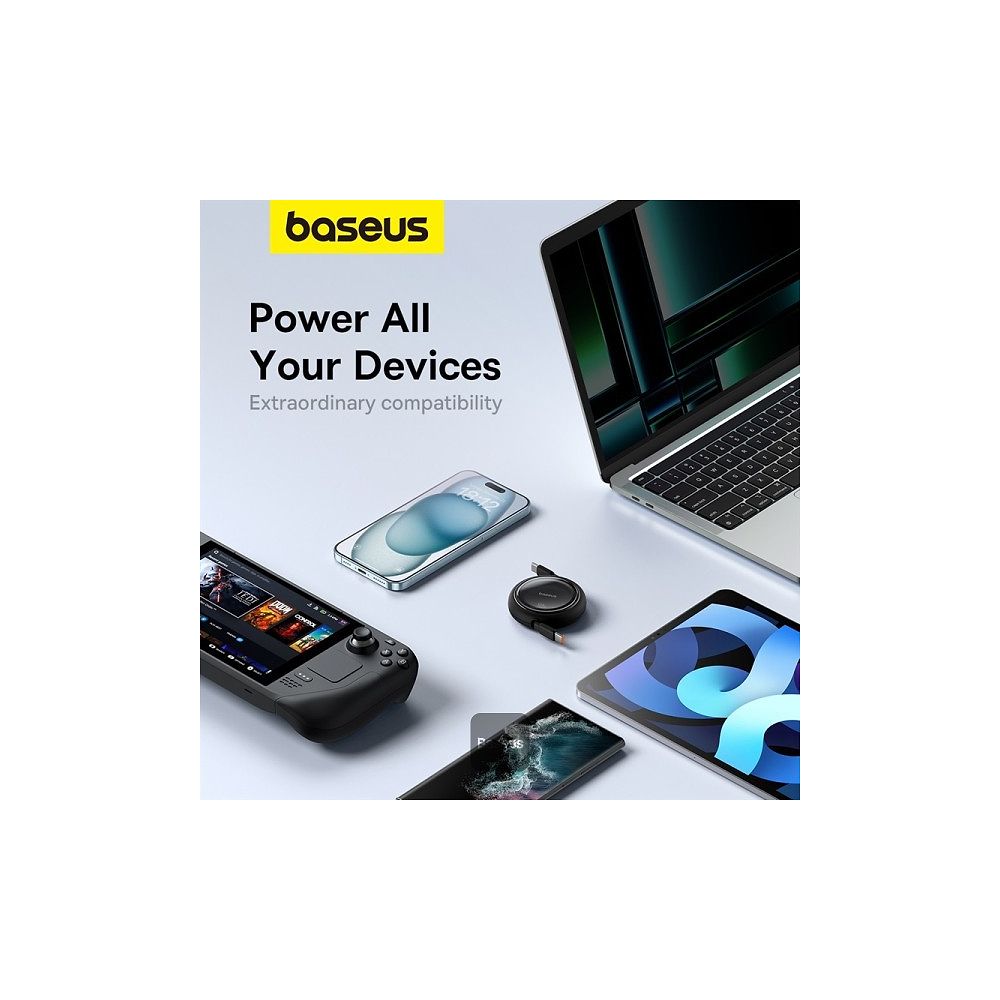 Baseus - 100W Free2Draw Mini Retractable Cable USB-C