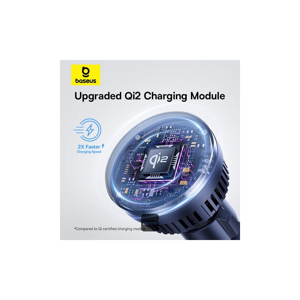 Baseus - MagPro Magnetic Wireless Charging Car Mount Qi2 / Black