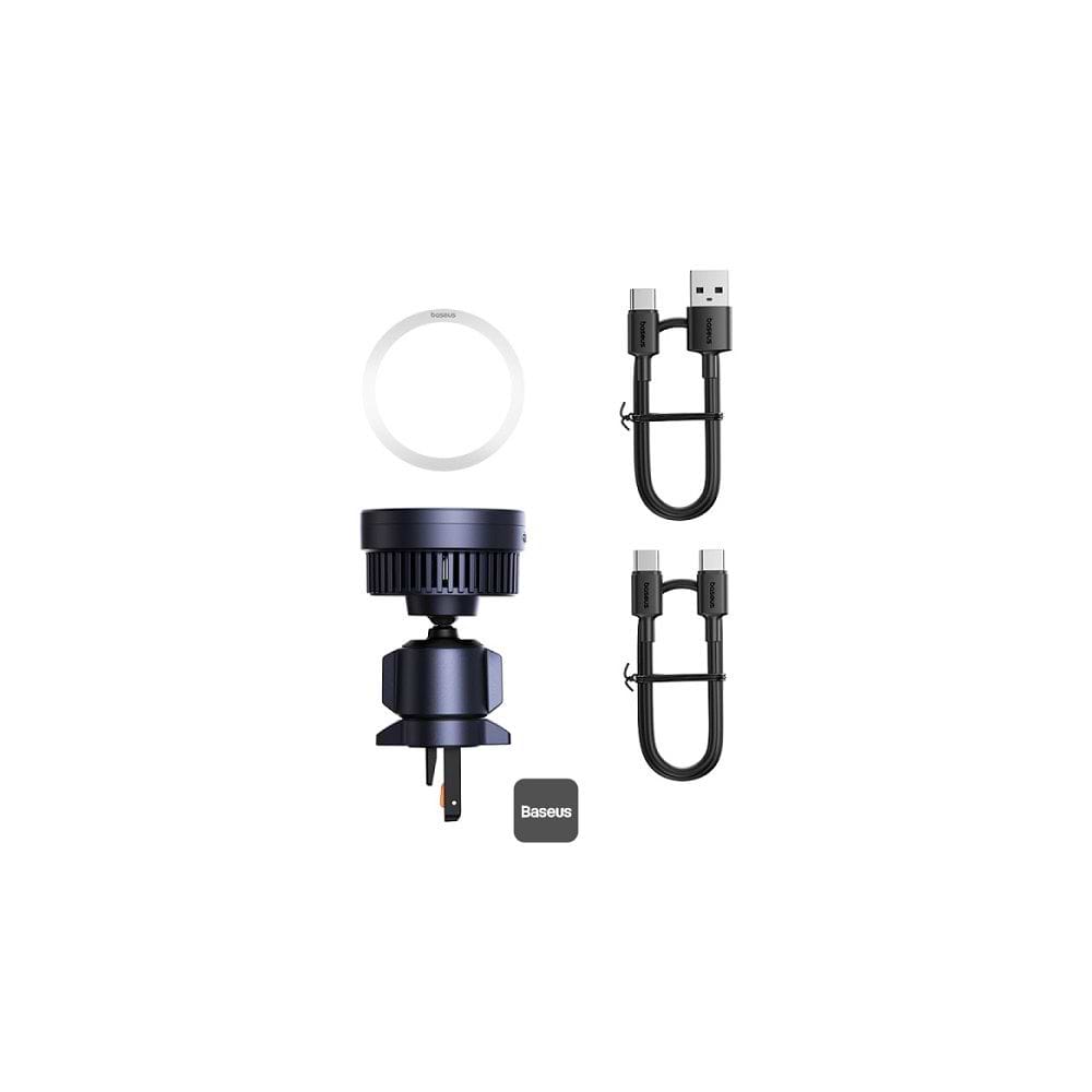Baseus - MagPro Magnetic Wireless Charging Car Mount Qi2 / Black
