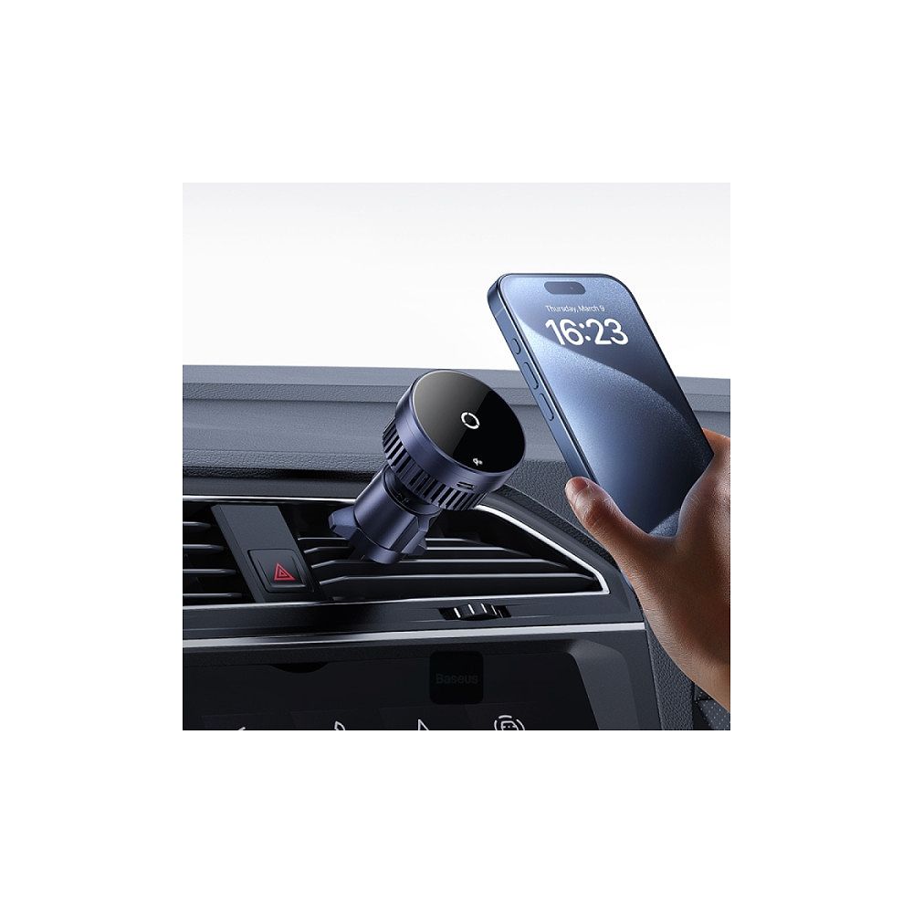 Baseus - MagPro Magnetic Wireless Charging Car Mount Qi2 / Black