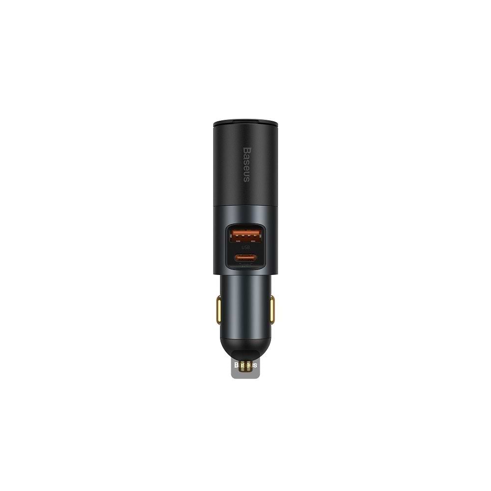 Baseus - 120W Share Together Car Charger Cigarette Lighter / Black
