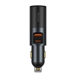 Baseus - 120W Share Together Car Charger Cigarette Lighter / Black