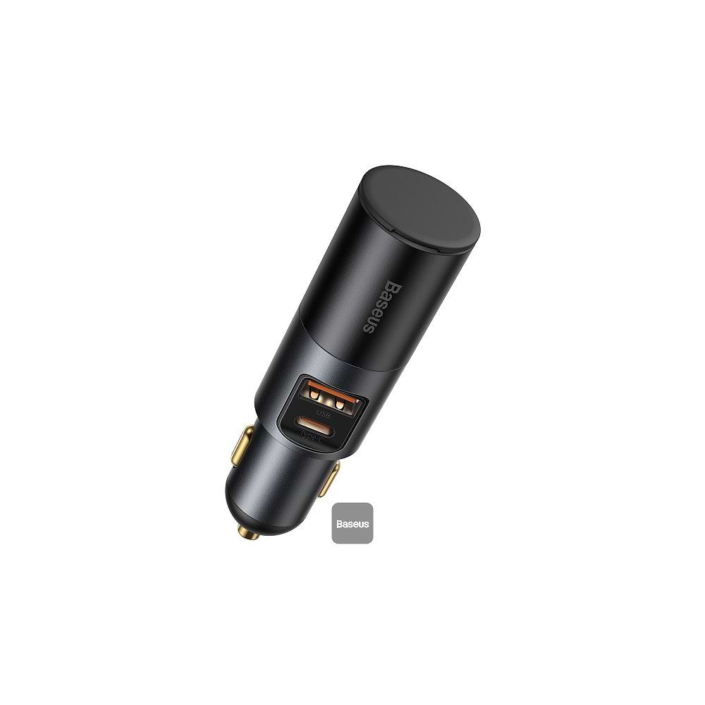 Baseus - 120W Share Together Car Charger Cigarette Lighter / Black