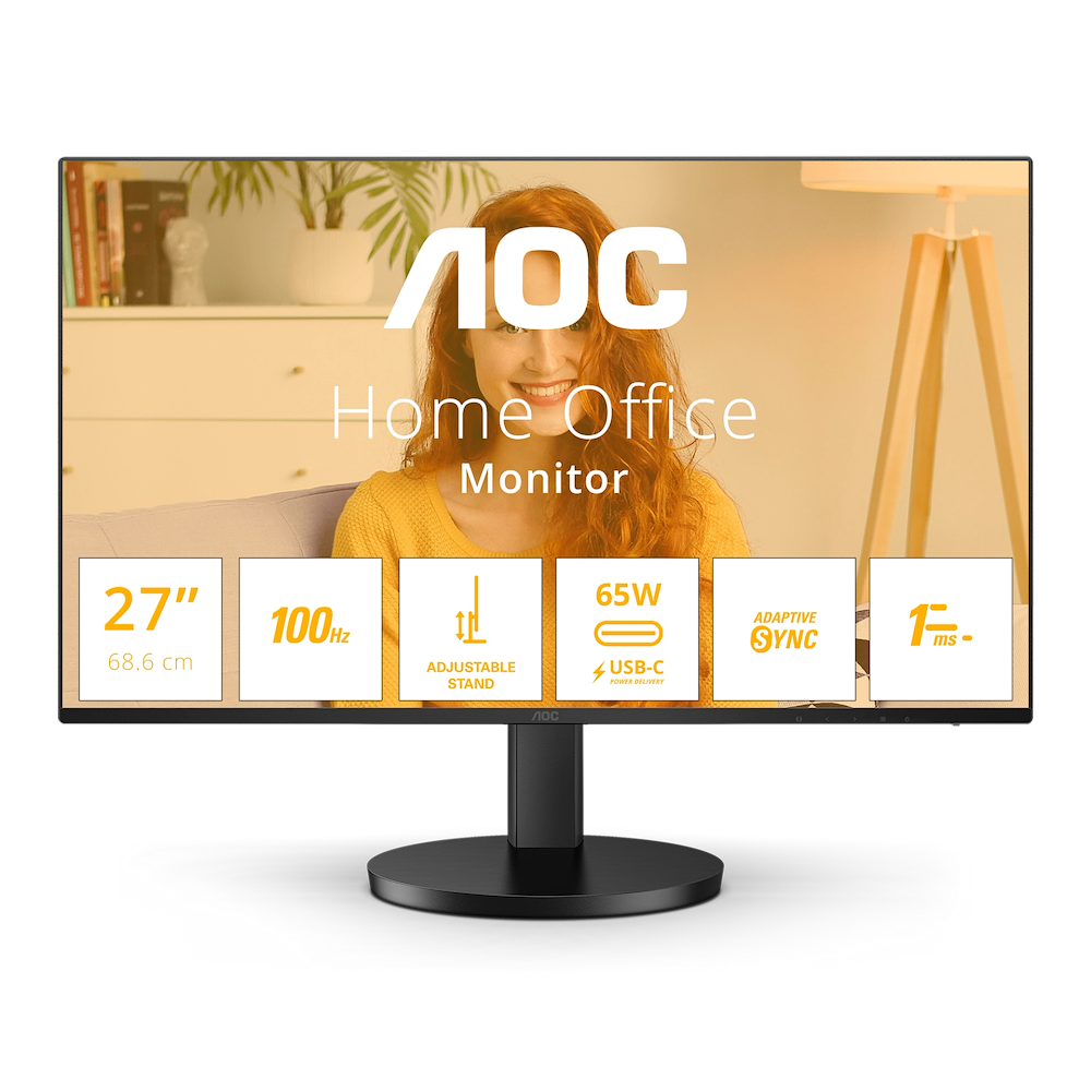 AOC - 27-inch QHD+ IPS Display / Black 