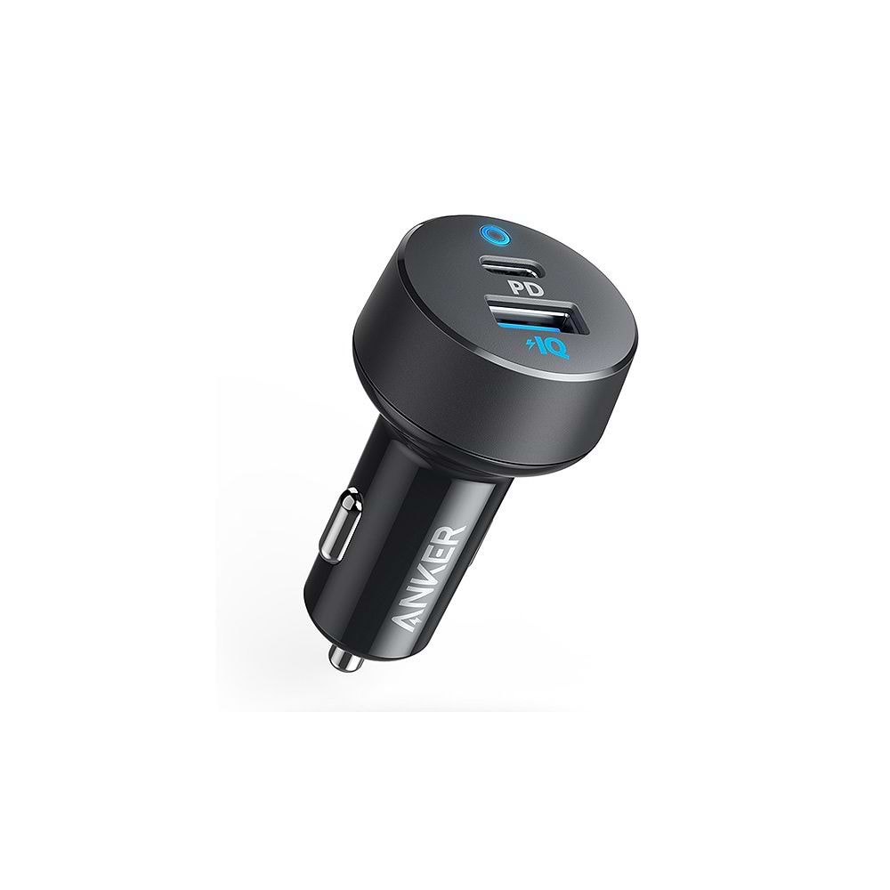 Anker - PowerDrive PD Car Charger 35W USB-A and USB-C / Black