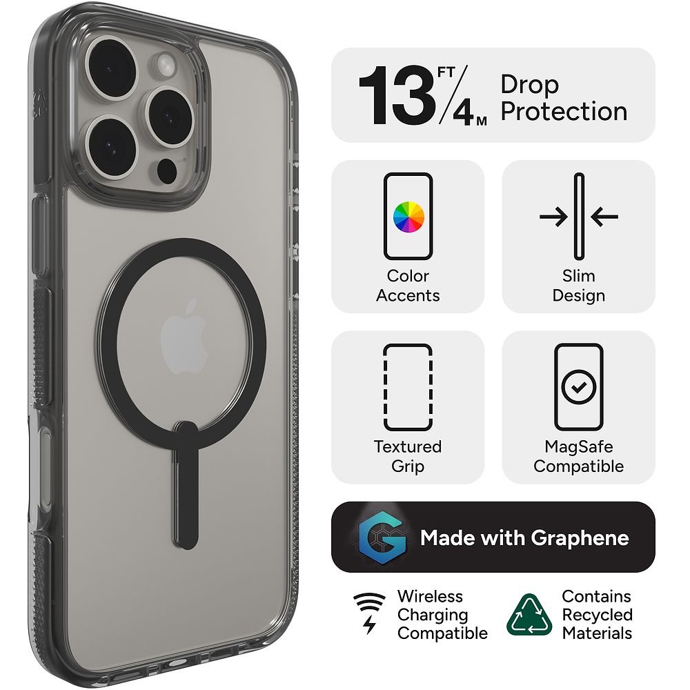 ZAGG - Santa Cruz Snap Case for iPhone 16 Series / Clear
