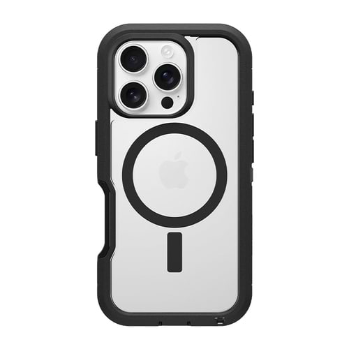 OtterBox - Defender XT Case with MagSafe for iPhone 16 Pro / Clear/Black