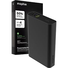 mophie - 45W Power Bank Pro 20,000mAh with USB-C / Black