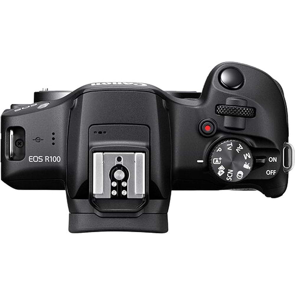 Canon - R100 Camera with 18-48mm and 55-210mm Lens / Black