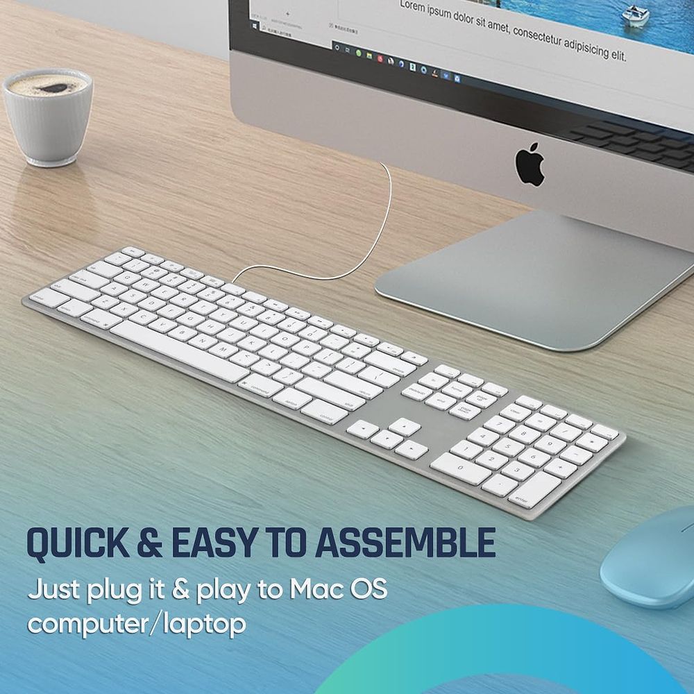 Matias - Keyboard for Mac with USB-C / Silver 