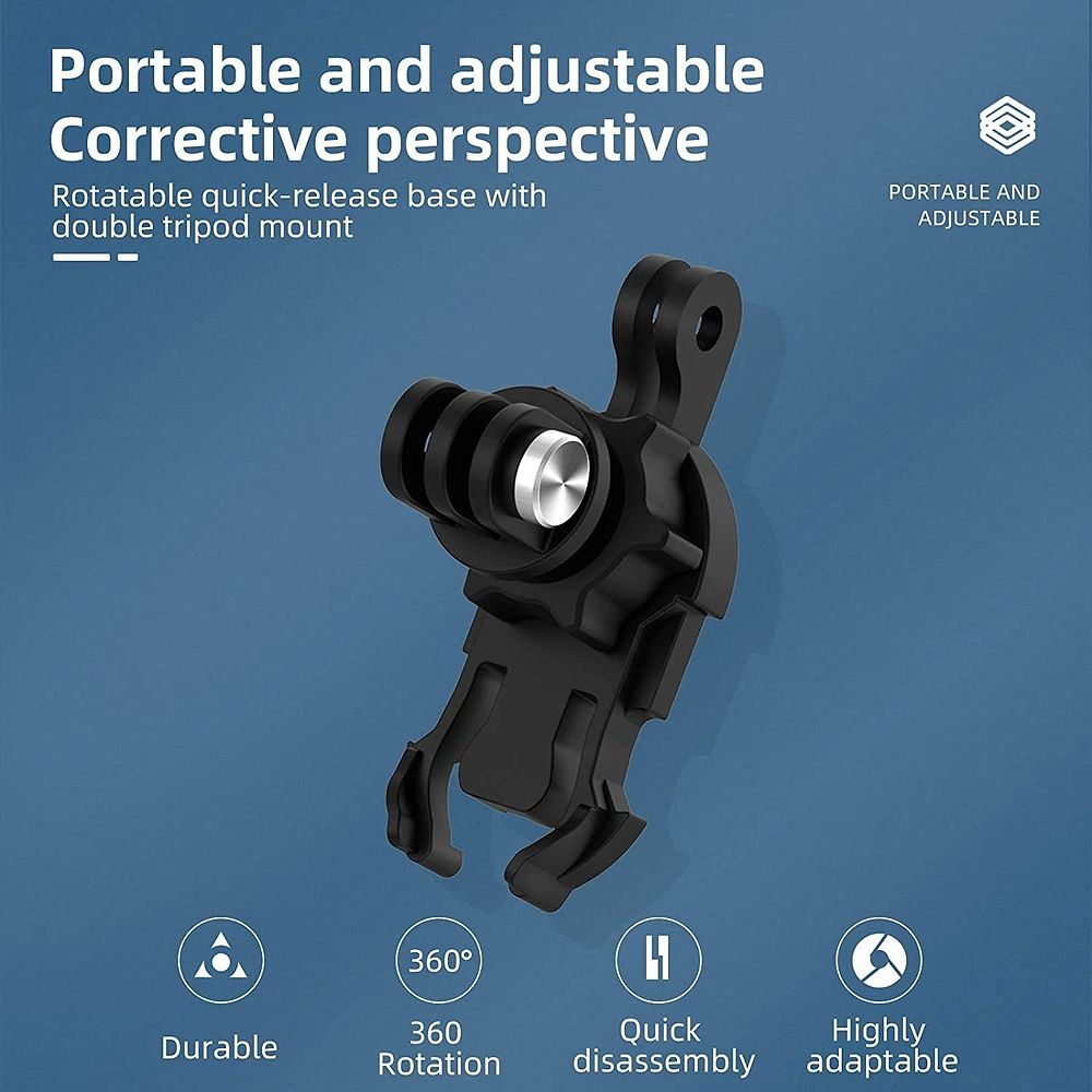 Telesin - Backpack Clip Mount with Quick Release for Action Cameras / Black 