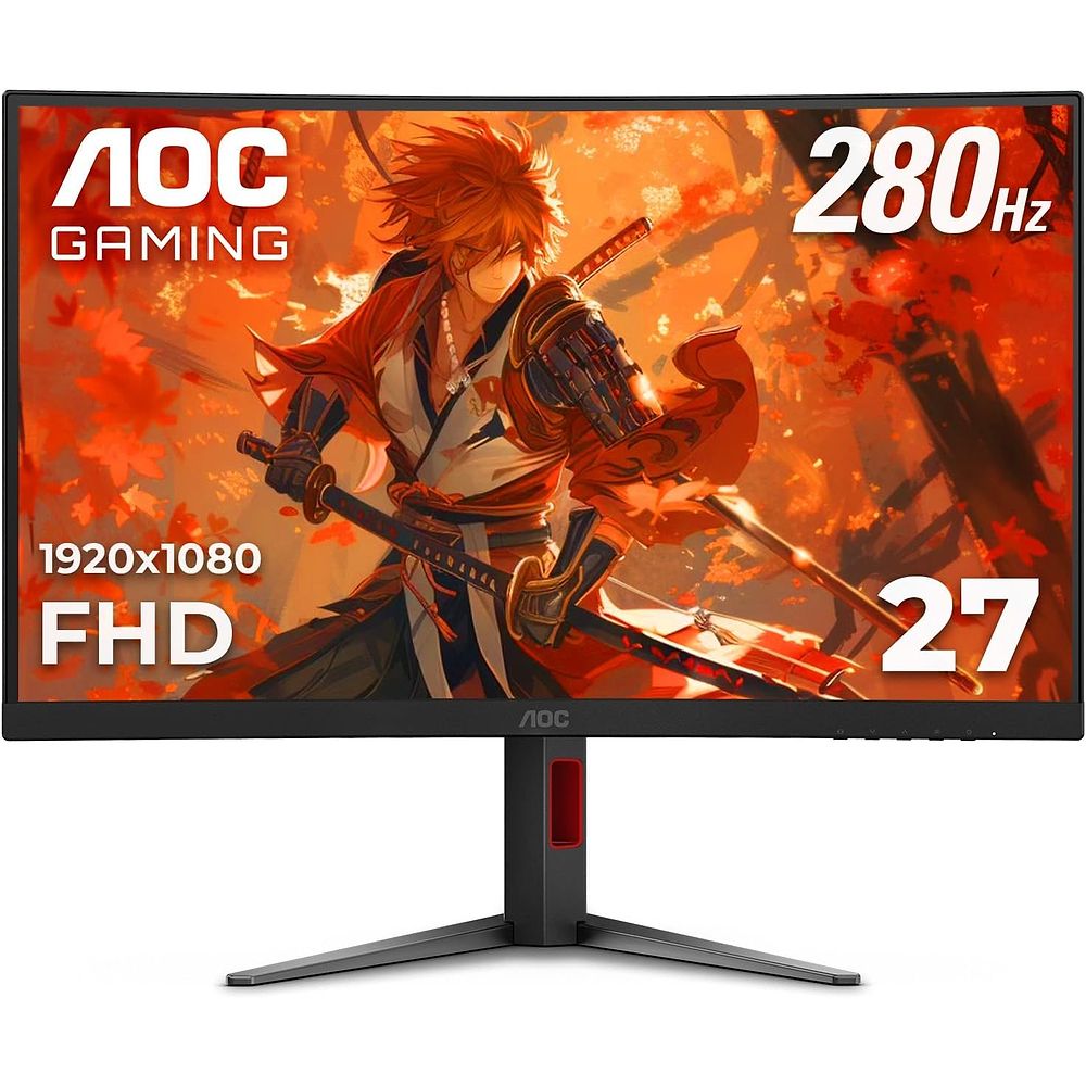 AOC - 27-inch 240HZ Curved Gaming Display / Black 