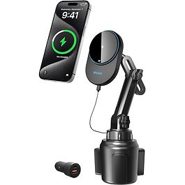 miracase - 15W MagSafe Flexibale Mount Car Charger / Black