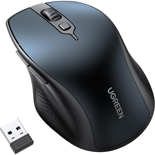 UGREEN - Ergonomic Contoured-Shape Design Wireless Mouse 