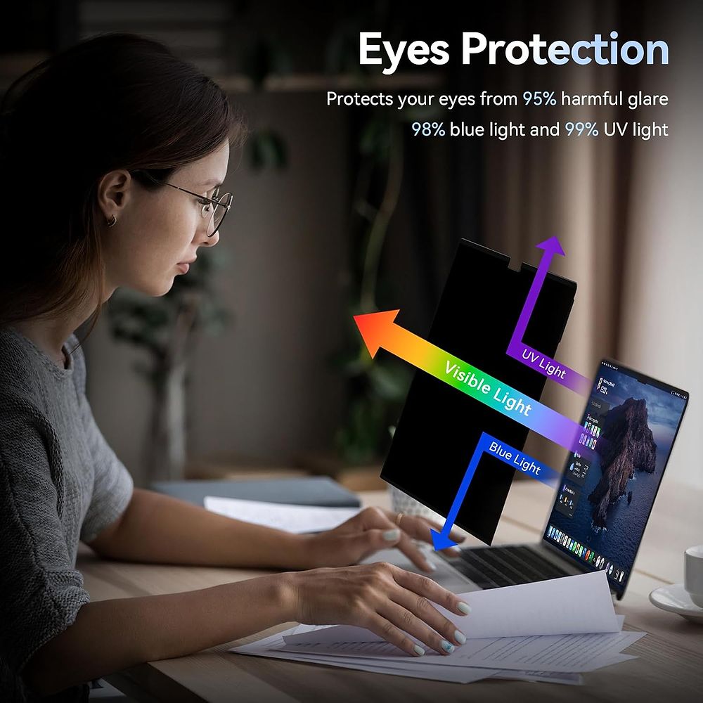 LAUT - Prime Privacy Glass Screen Protector for MacBook Air 15 (2023) / Clear