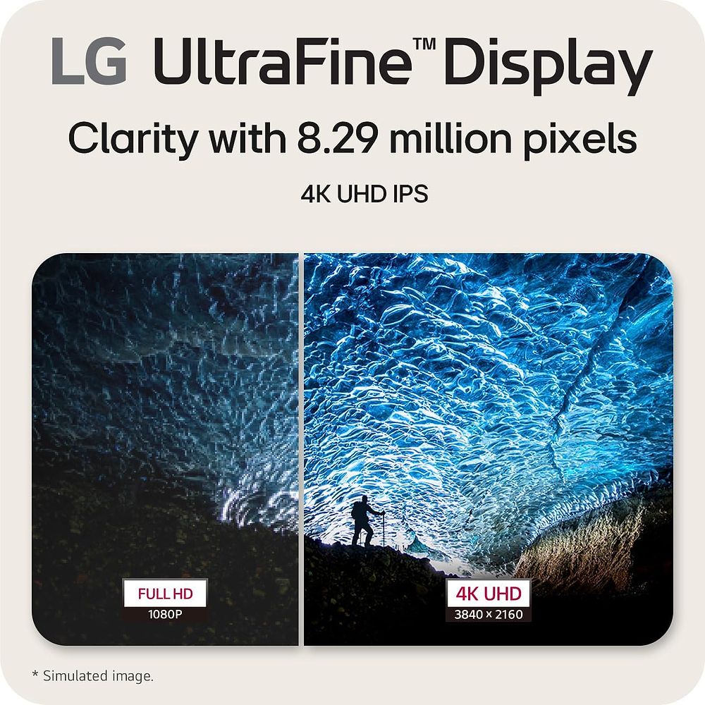 LG - 27-inch 4K UHD UltraFine Monitor IPS / White 