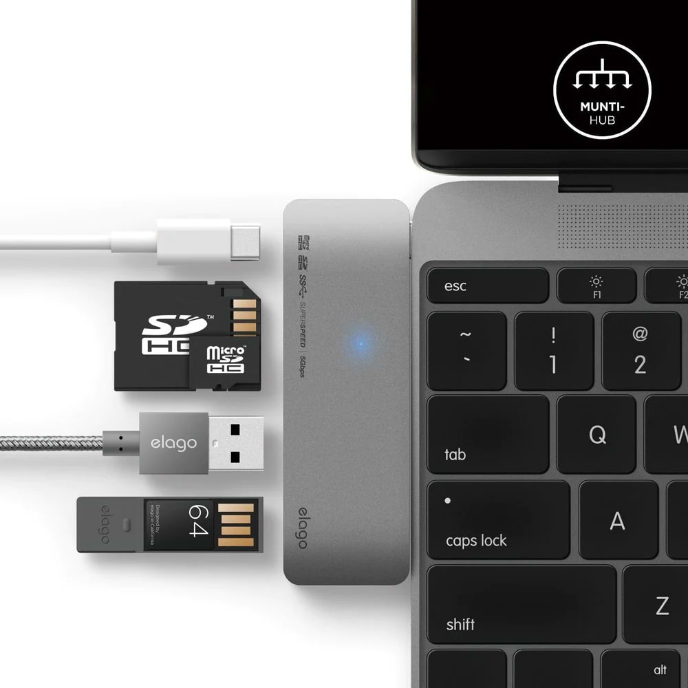elago 5 in 1 Multi Hub USB C 