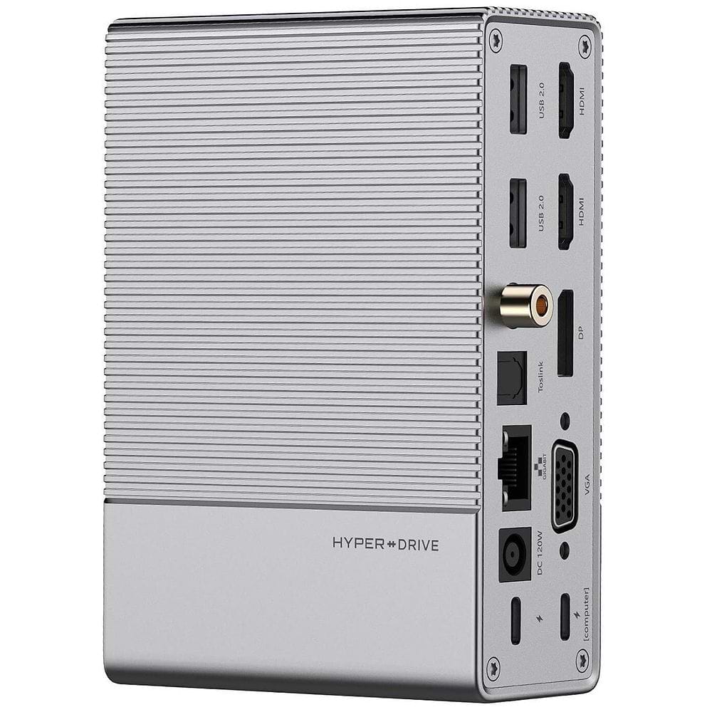 HYPER - GEN2 18-Port USB-C Docking Station + 180W Power Adapter Bundle