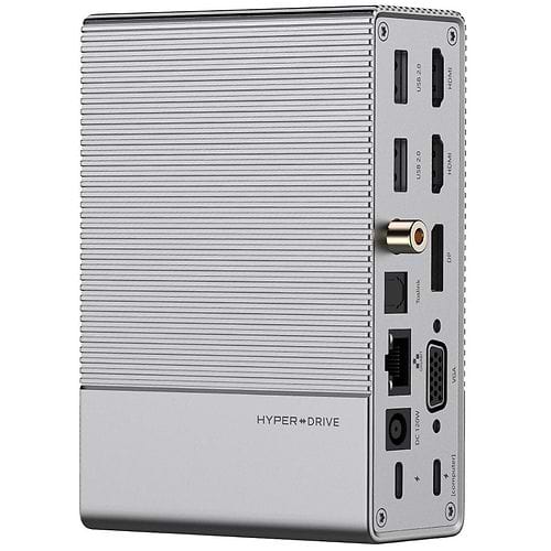 HYPER - GEN2 18-Port USB-C Docking Station + 180W Power Adapter Bundle 