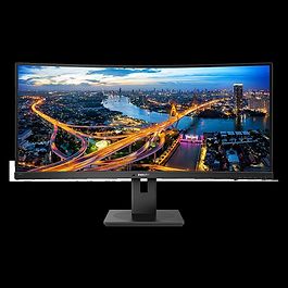 Philips - 34-inch Ultrawide Curved Display 240Hz with USB-C Docking and Speakers (345B1C) / Black