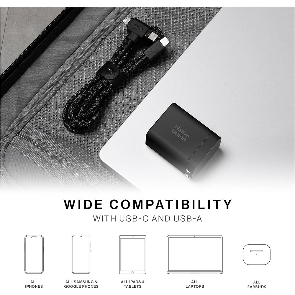 Native Union - 45W Power Adapter Fast GaN (USB-C and USB-A Ports (Default)