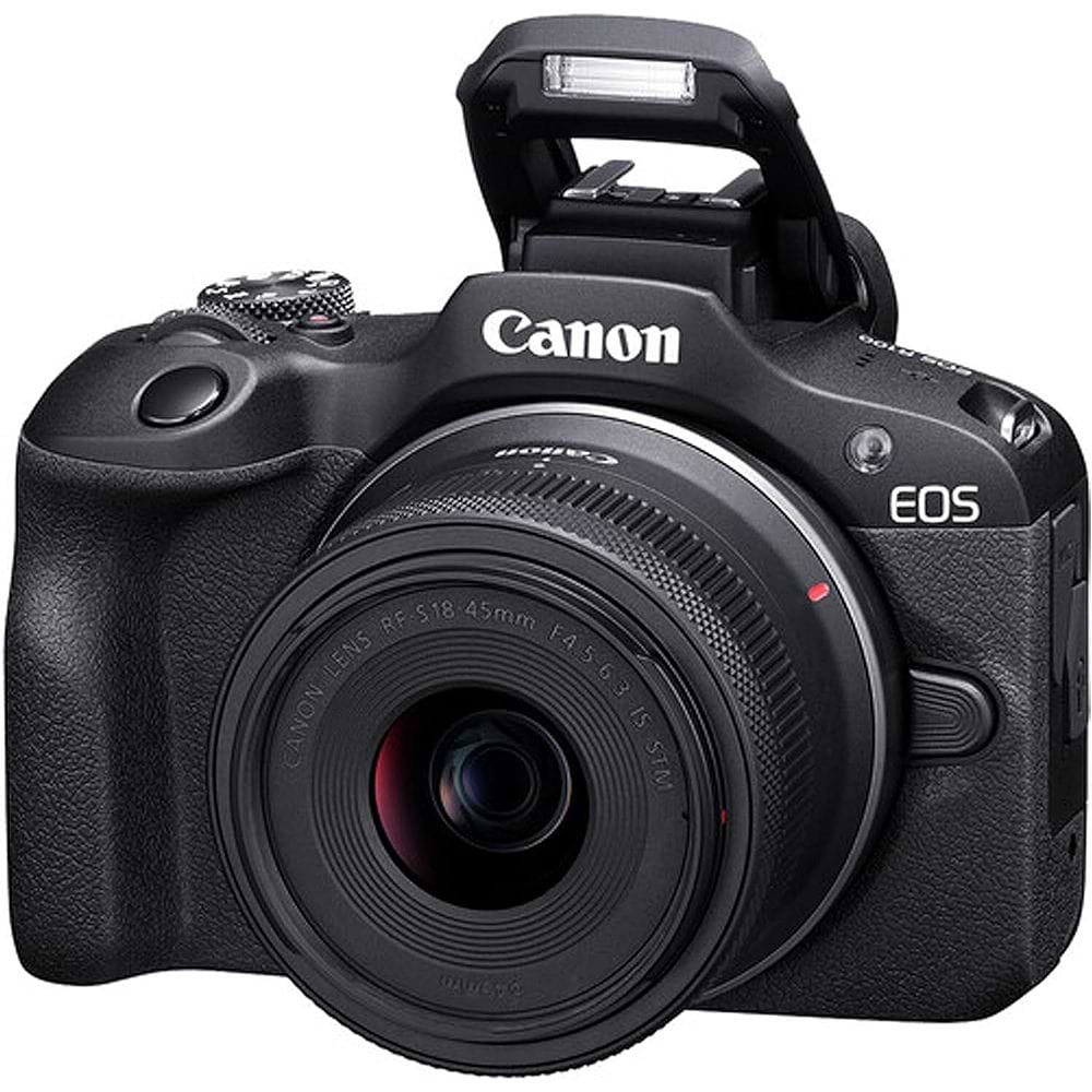 Canon - R100 Camera with 18-48mm and 55-210mm Lens / Black