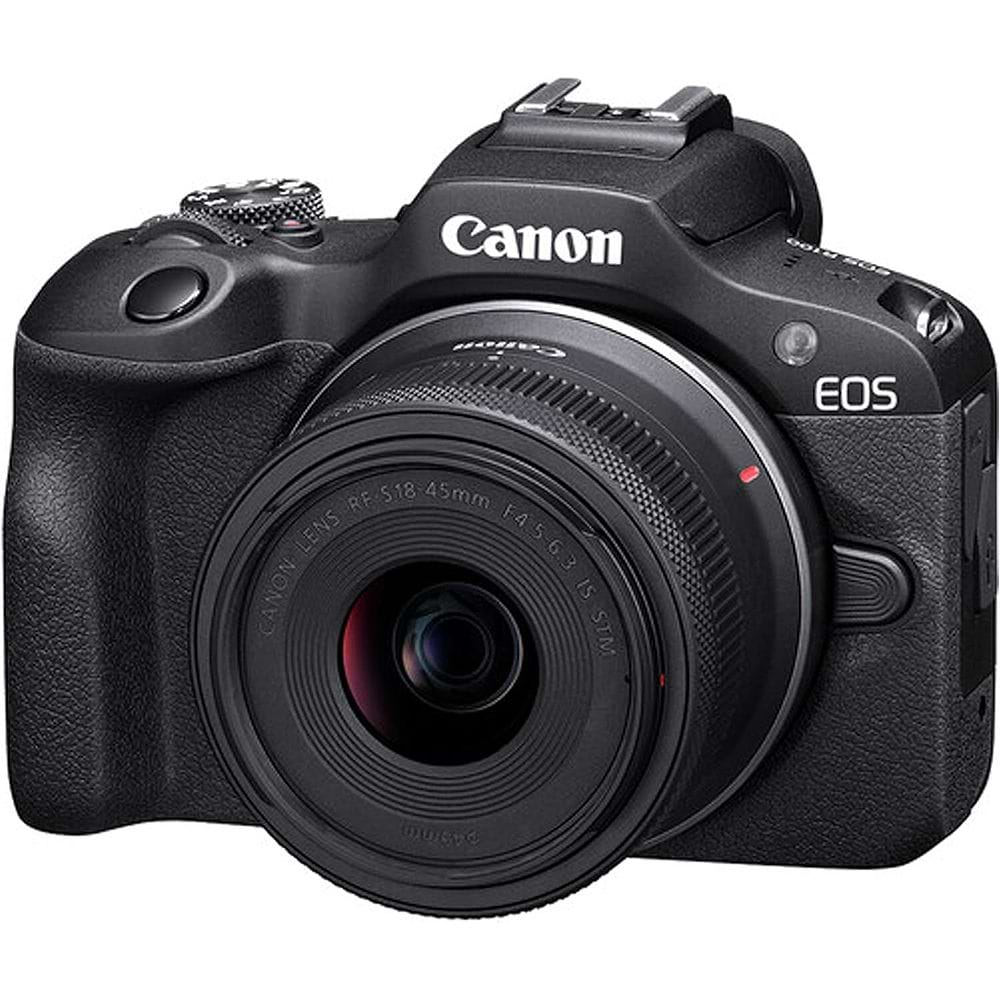 Canon - R100 Camera with 18-48mm and 55-210mm Lens / Black