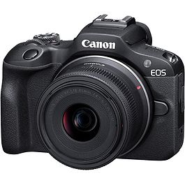 Canon - R100 Camera with 18-48mm and 55-210mm Lens / Black