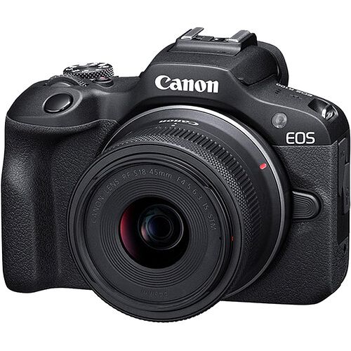 Canon - R100 Camera with 18-48mm and 55-210mm Lens / Black