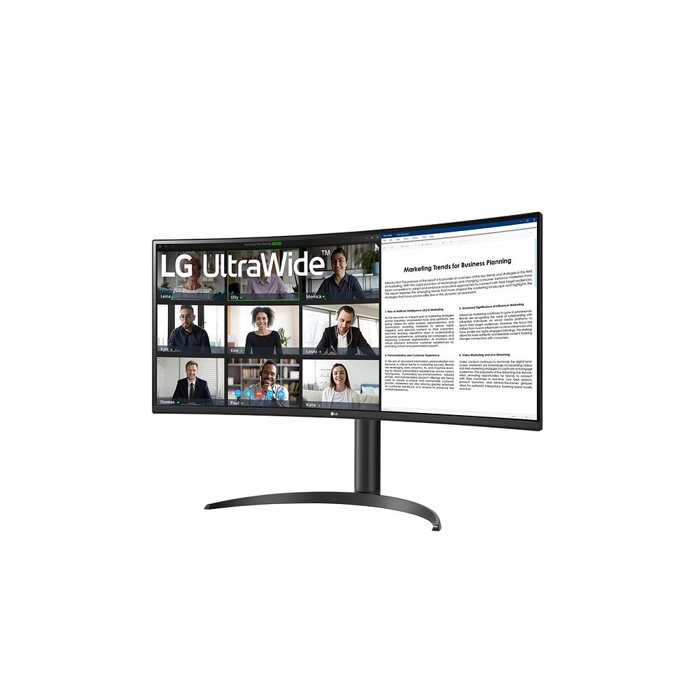 LG - 34-inch UltraWide Curved Monitor with WQHD HDR10 Display 100Hz Refresh Rate and USB Type-C / Black