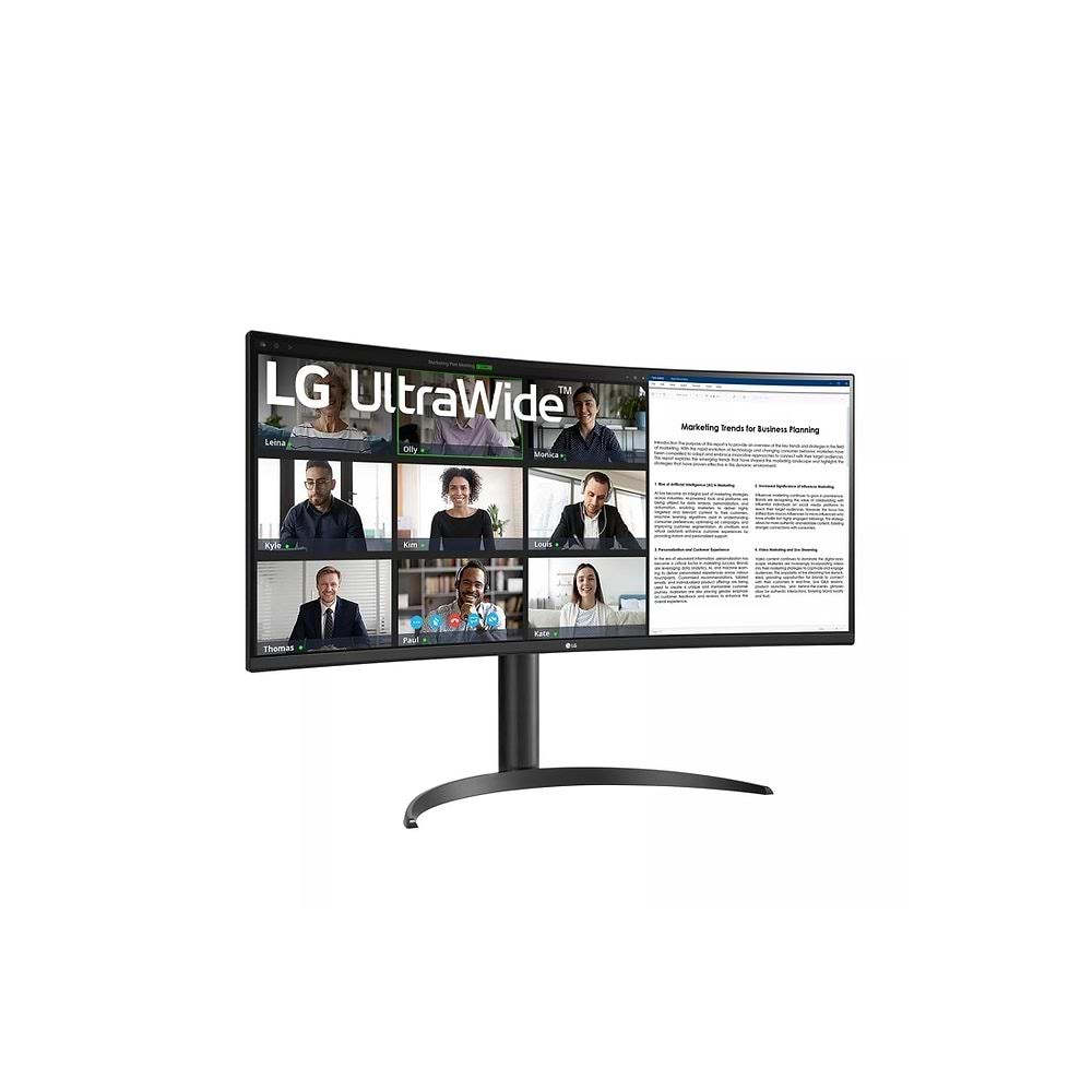 LG - 34-inch UltraWide Curved Monitor with WQHD HDR10 Display 100Hz Refresh Rate and USB Type-C / Black