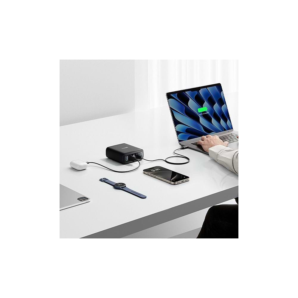 Anker - 112W Power Adapter (6 Ports) / Black