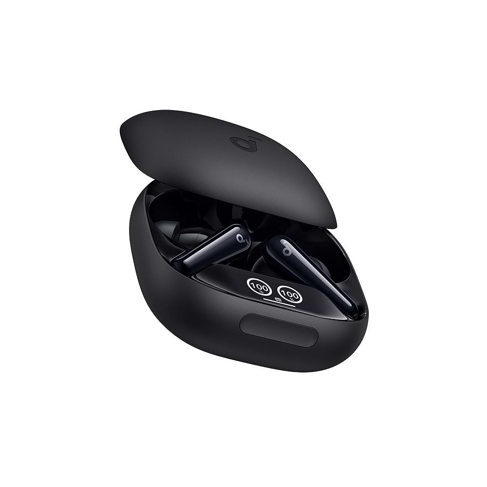 Anker - SoundCore Liberty 4 Pro Noise Cancelling True-Wireless Earbuds / Glossy Black