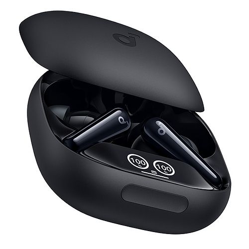 Anker - SoundCore Liberty 4 Pro Noise Cancelling True-Wireless Earbuds / Glossy Black