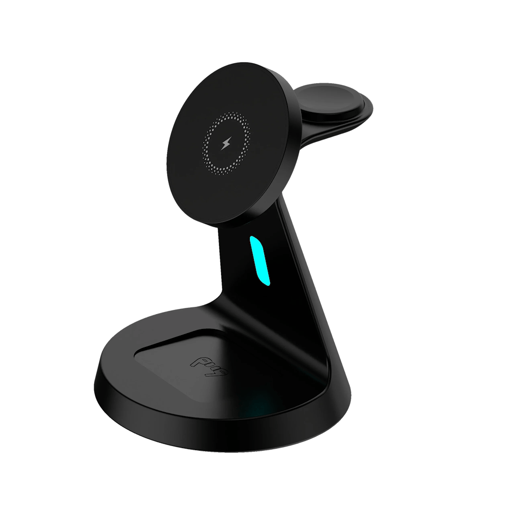 miracase - 3-in-1 Charger with MagSafe for iPhone Apple Watch and AirPods (MQMW600) / Black
