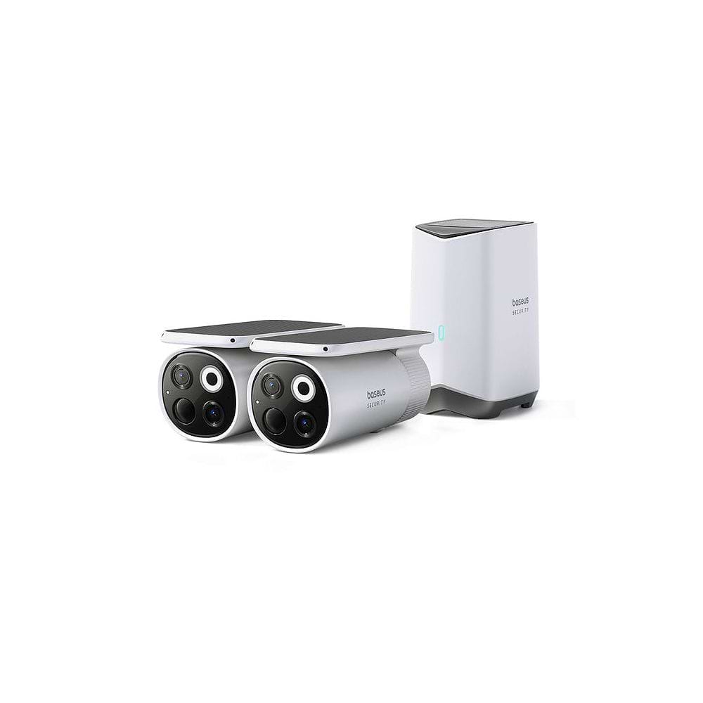 Baseus - Security S1 Pro Outdoor Dual Camera 3K (2 Pack Kit) / White