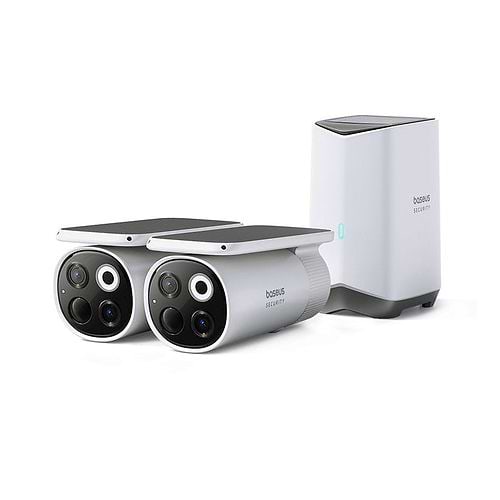 Baseus - Security S1 Pro Outdoor Dual Camera 3K (2 Pack Kit) / White
