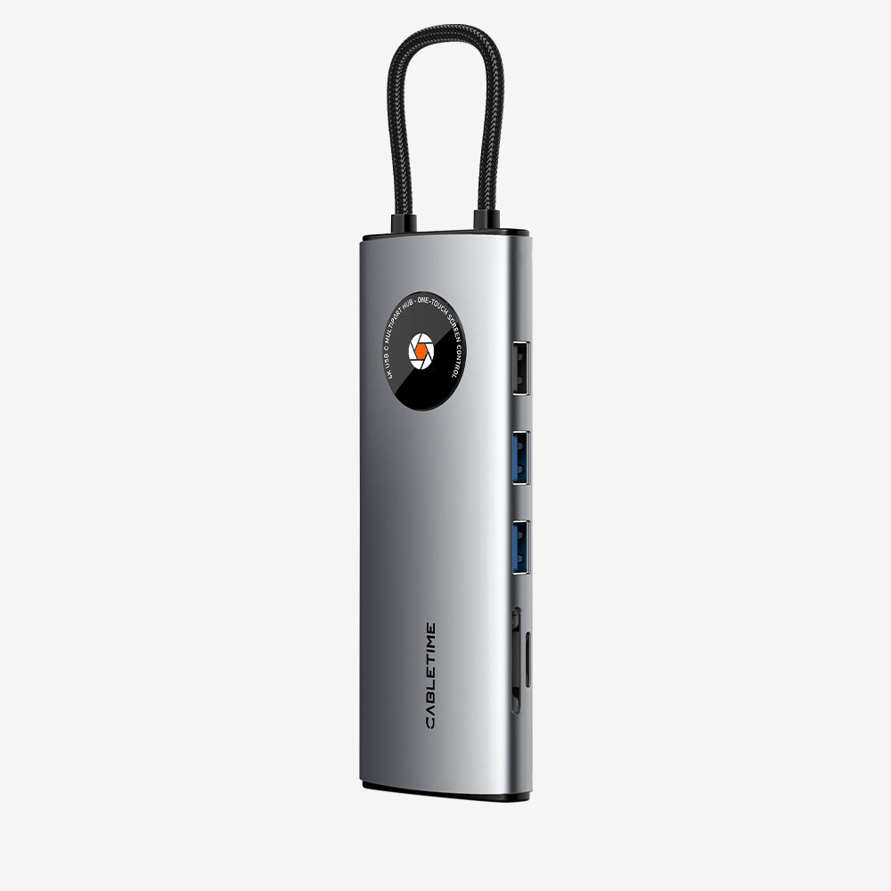 Cable Time - USB-C HUB 12-in-1 Lens Series / Space Gray 