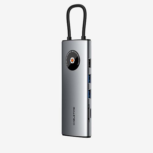 Cable Time - USB-C HUB 12-in-1 Lens Series / Space Gray