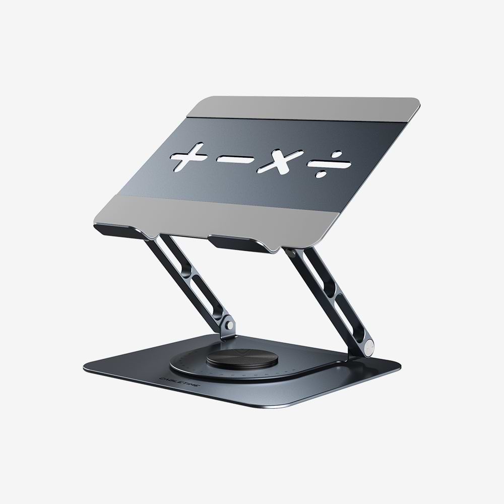 Cable Time - X 360 Rotatable Laptop Stand / Silver 