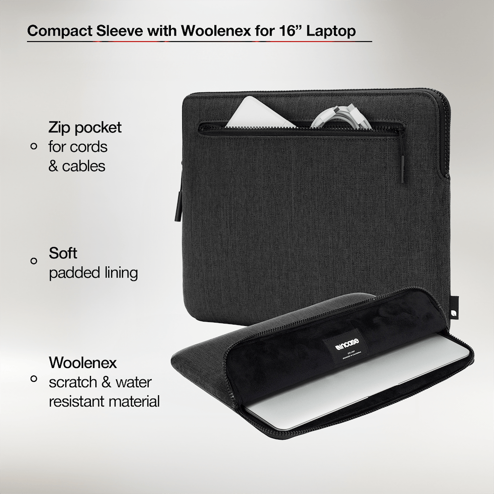 Incase - Compact Sleeve with Woolenex for MacBook 16-inch / Graphite 