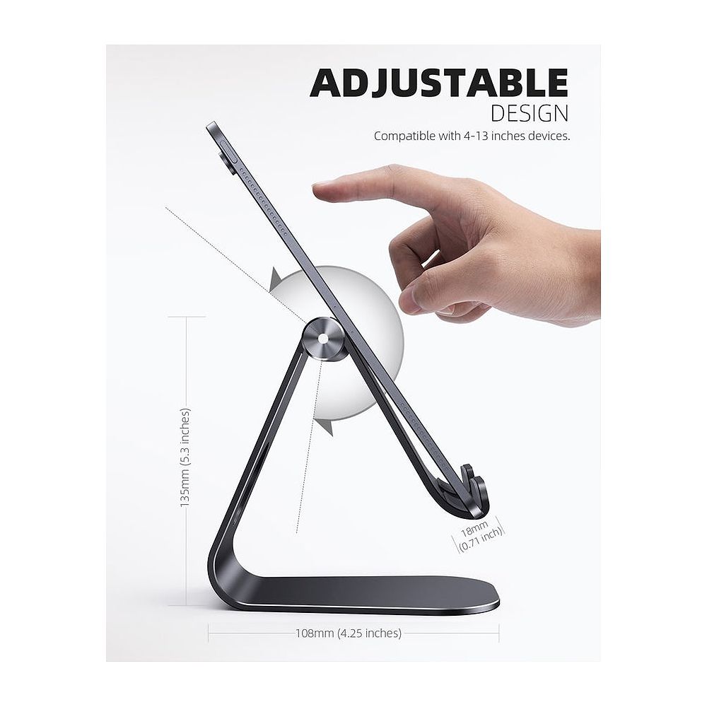 Lamicall - Adjustable Desktop Stand for iPad