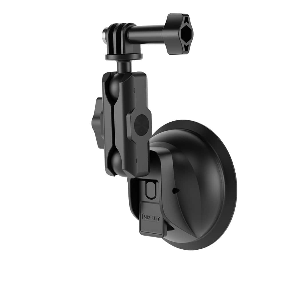 Telesin - Action Camera Suction Cup Mount with Phone Clip / Black